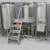 Sistema di produzione di birra a 3 recipienti / serbatoio per alimenti 10HL fabbrica di birra automatica chiavi in ​​mano elettrica o birrificio a vapore