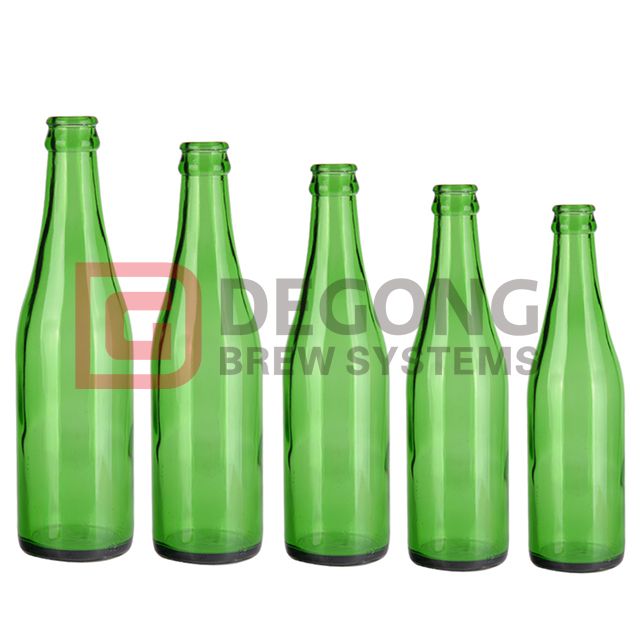 Bottiglia di vetro della bevanda del vino della birra verde di 250ml 330ml 500ml con il coperchio del metallo