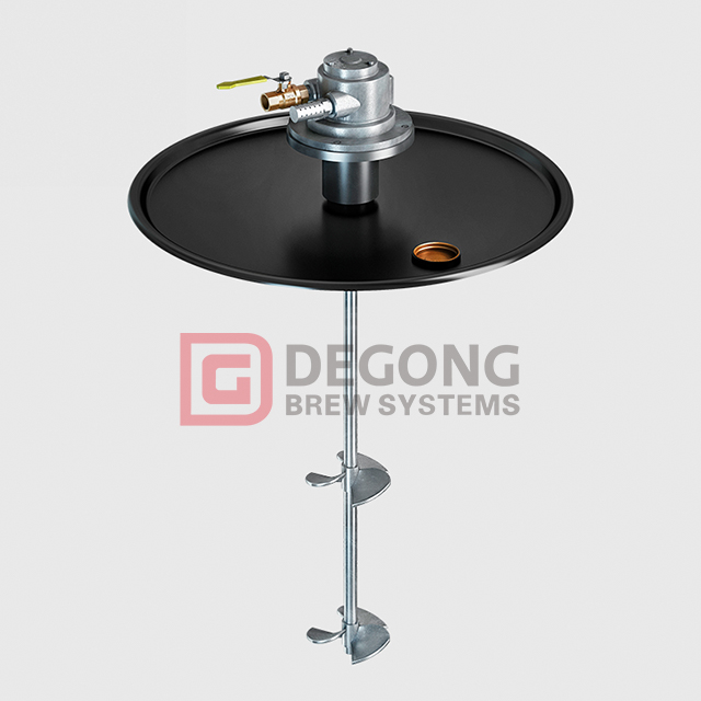 Mixer a tamburo ad aria - Miscelatore a tamburo a doppia elica a trasmissione diretta ad aria da 1,5 HP con montaggio su coperchio