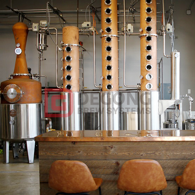500L 800L Vodka Whisky Distillery Gin Distillation Colonna ancora distillatore di alcol in vendita