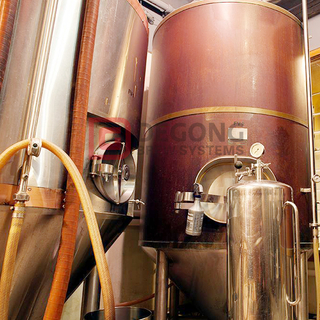 Serbatoio di fermentazione conico da 3000 litri |Attrezzatura per la produzione di birra in rame rosso