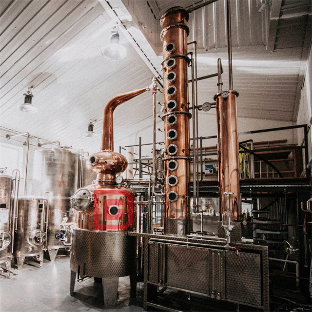 Spirits Distillery 1000L rame vodka gin whisky brandy distilleria attrezzatura per la distillazione di alcol