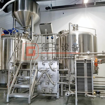 600L Beer Brewery Equipment Lucidatura a specchio 100% Saldatura TIG Birrificio a 2 recipienti per la produzione di birra