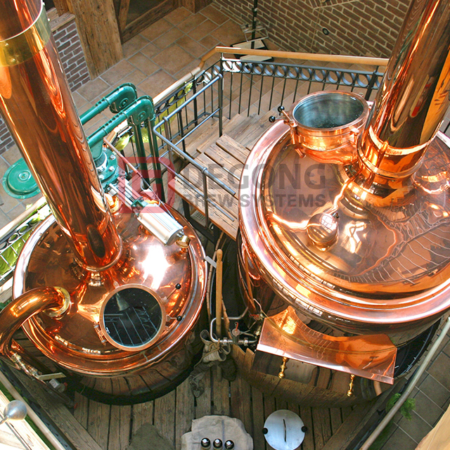 Sistema di produzione di birra commerciale in rame da 2000 litri |Produttore professionale di birrerie