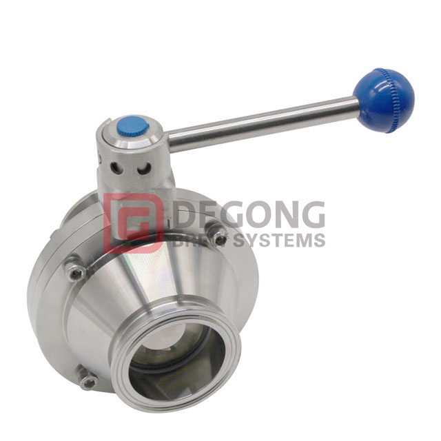 Valvola a farfalla DIN da 1/2 "a 12" |Valvola a sfera manuale Tri-Clamp