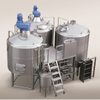 Sistema di produzione di birra elettrica da 500 l-1000 l al giorno Attrezzatura per birra artigianale a mano Sistema di schiacciamento della birra a 3 vasi Microbirrificio in vendita