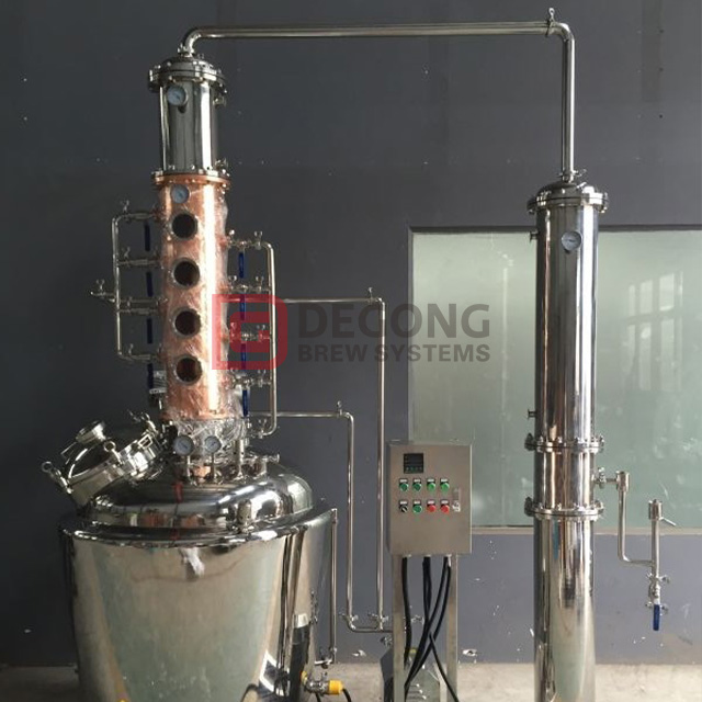 50L DEGONG Riscaldato a vapore Due recipienti Tre recipienti distillati Whisky Costo