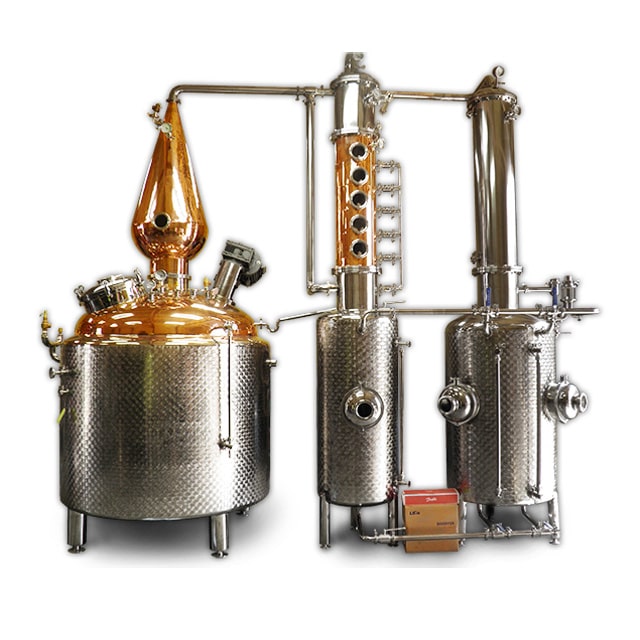 300L 500L Piccolo Distillatore Riscaldamento Elettrico Rame Attrezzatura per la distillazione dell'alcool Macchina per distilleria artigianale per qualsiasi tipo di liquore
