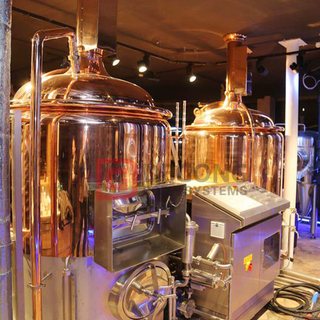 Sistema di produzione della birra 5-30BBL Rame rosso/acciaio inossidabile DEGONG