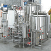 Sistema di produzione di birra elettrica da 500 l-1000 l al giorno Attrezzatura per birra artigianale a mano Sistema di schiacciamento della birra a 3 vasi Microbirrificio in vendita