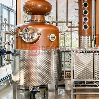 Attrezzatura per la distillazione in stile cesto di gin brandy in rame da 1500 l/400 galloni