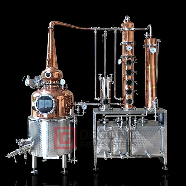 Attrezzatura di distillazione dell'alcool del brandy del gin di vendita calda 2000L DEGONG